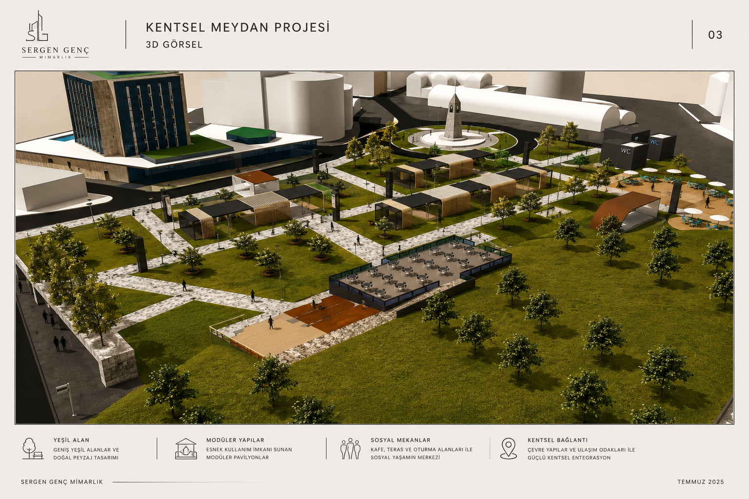İstanbul Taksim Kent Meydanı Projesi - 3D görseller